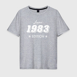 Футболка оверсайз мужская Limited Edition 1983, цвет: меланж