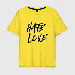 Мужская футболка оверсайз FACE Hate Love