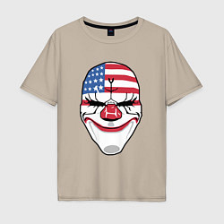 Футболка оверсайз мужская American Mask, цвет: миндальный