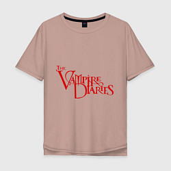 Мужская футболка оверсайз The Vampire Diaries
