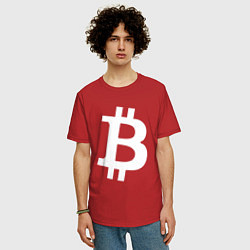 Футболка оверсайз мужская BTC Symbol, цвет: красный — фото 2