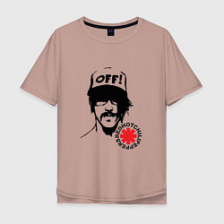 Мужская футболка оверсайз Red Hot Chili Peppers: Off