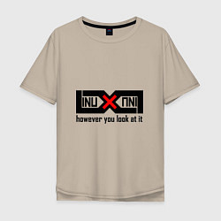 Мужская футболка оверсайз Linux как ни крути