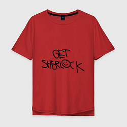 Мужская футболка оверсайз Get sherlock