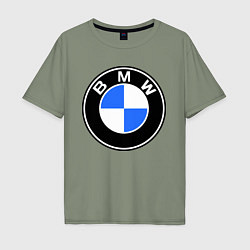 Мужская футболка оверсайз Logo BMW