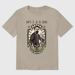 Футболка оверсайз мужская Антон Павлович Чехов, цвет: миндальный