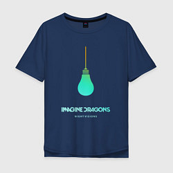 Футболка оверсайз мужская Imagine Dragons: Night Visions, цвет: тёмно-синий