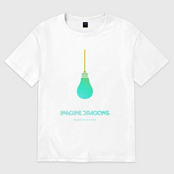 Футболка оверсайз мужская Imagine Dragons: Night Visions, цвет: белый