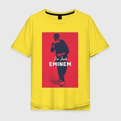 Футболка оверсайз мужская Slim Shady: Eminem, цвет: желтый