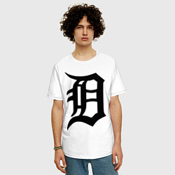 Футболка оверсайз мужская Detroit Tigers, цвет: белый — фото 2