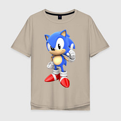 Мужская футболка оверсайз Classic Sonic