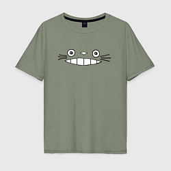 Мужская футболка оверсайз Totoro face