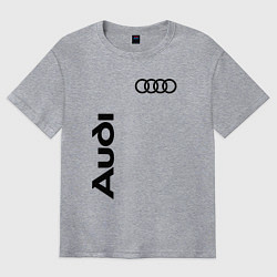 Футболка оверсайз мужская Audi Style, цвет: меланж