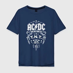 Мужская футболка оверсайз AC/DC: Run For Your Life