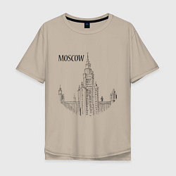 Мужская футболка оверсайз Moscow MSU