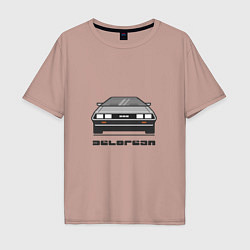 Мужская футболка оверсайз DeLorean