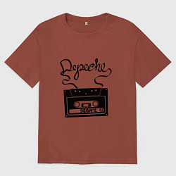 Мужская футболка оверсайз Depeche Mode: Tape