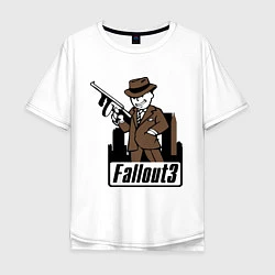 Мужская футболка оверсайз Fallout Man with gun