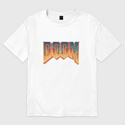 Футболка оверсайз мужская DOOM, цвет: белый