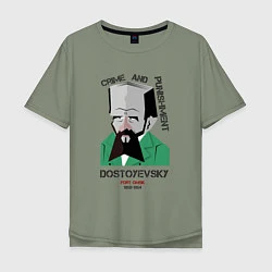 Мужская футболка оверсайз Dostoevsky Crime