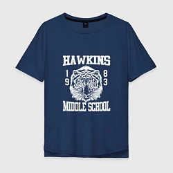 Мужская футболка оверсайз Hawkins Middle School
