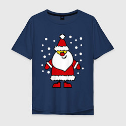 Мужская футболка оверсайз Веселый Дед Мороз