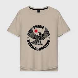 Мужская футболка оверсайз Khabib: Dagestan Eagle