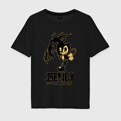 Мужская футболка оверсайз Bendy And the ink machine