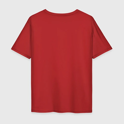 Мужская футболка оверсайз N7 Elite / Красный – фото 2
