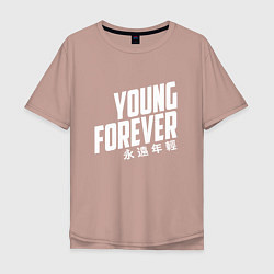 Мужская футболка оверсайз Young Forever