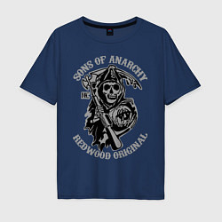 Футболка оверсайз мужская Sons of Anarchy: Redwood Original, цвет: тёмно-синий