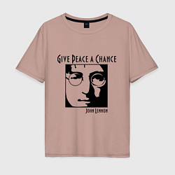 Мужская футболка оверсайз Give Peace a Chance