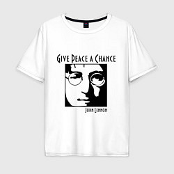 Мужская футболка оверсайз Give Peace a Chance