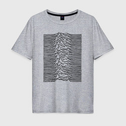 Футболка оверсайз мужская Unknown Pleasures, цвет: меланж