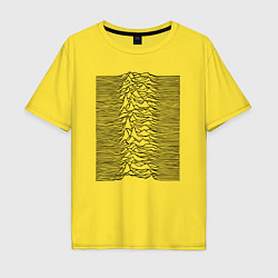 Футболка оверсайз мужская Unknown Pleasures, цвет: желтый