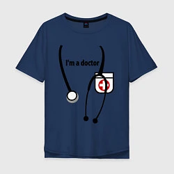 Мужская футболка оверсайз I m doctor