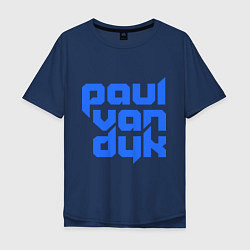 Футболка оверсайз мужская Paul van Dyk: Filled, цвет: тёмно-синий