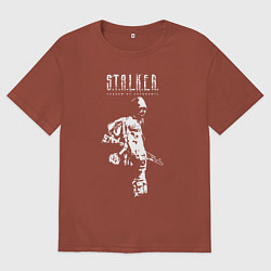Футболка оверсайз мужская STALKER: Shadow of Chernobyl, цвет: кирпичный