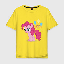 Футболка оверсайз мужская Young Pinkie Pie, цвет: желтый