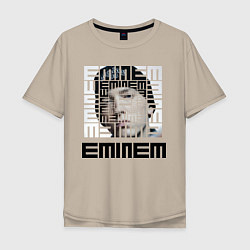 Футболка оверсайз мужская Eminem labyrinth, цвет: миндальный