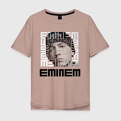 Футболка оверсайз мужская Eminem labyrinth, цвет: пыльно-розовый