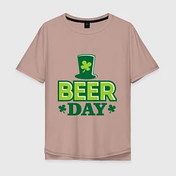 Мужская футболка оверсайз Beer day