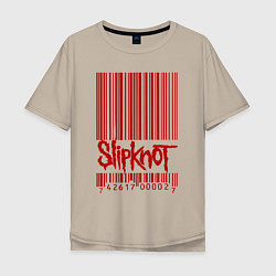 Мужская футболка оверсайз Slipknot: barcode