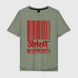 Мужская футболка оверсайз Slipknot: barcode