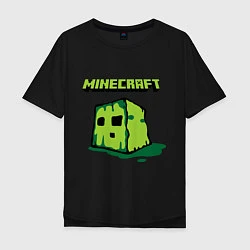 Мужская футболка оверсайз Minecraft Creeper