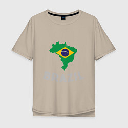 Мужская футболка оверсайз Brazil Country