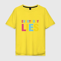 Мужская футболка оверсайз Everybody Lies