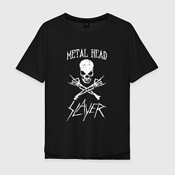 Футболка оверсайз мужская Metal Head: Slayer, цвет: черный