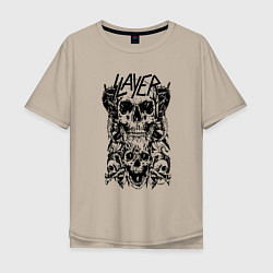 Мужская футболка оверсайз Slayer Skulls