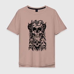 Мужская футболка оверсайз Slayer Skulls